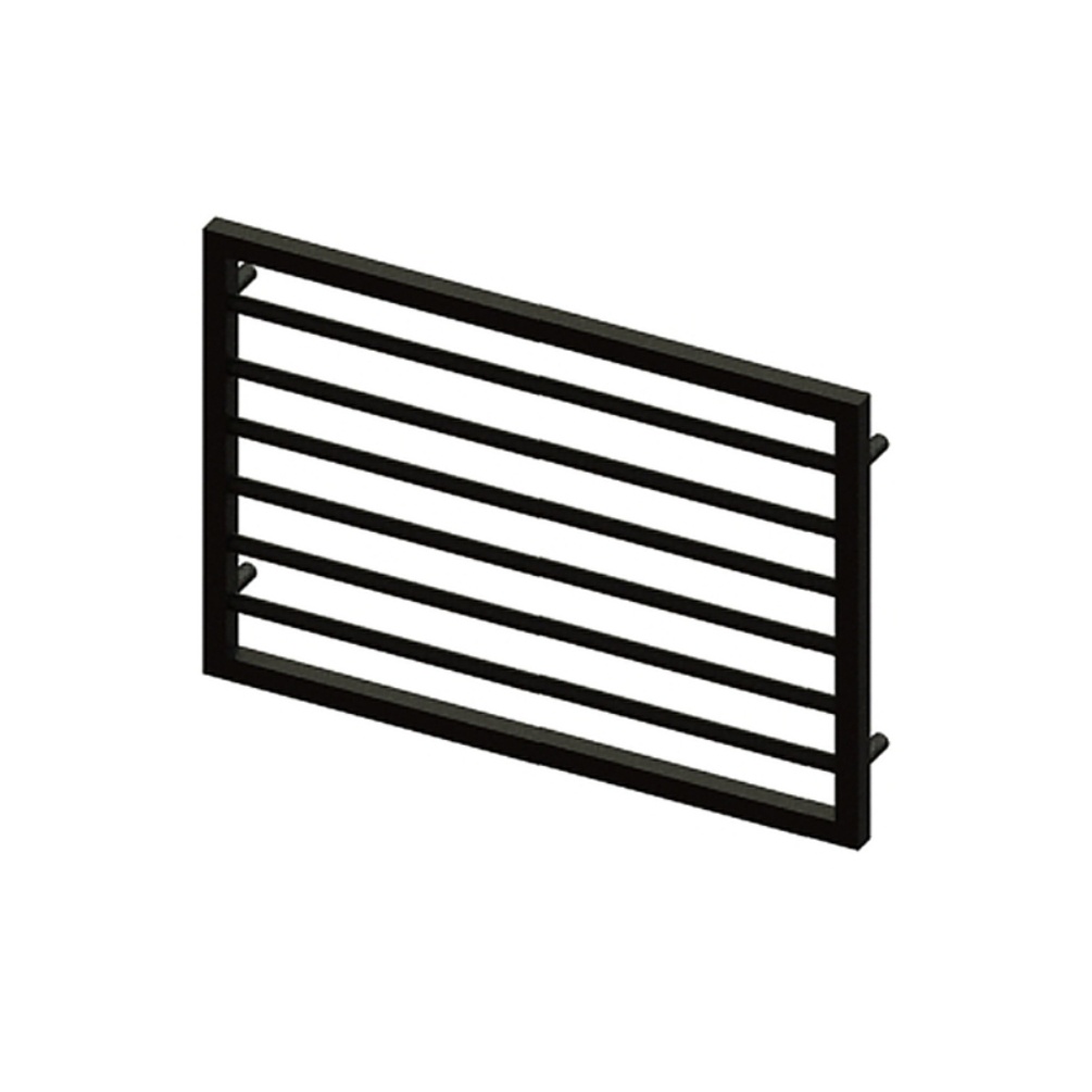 Product Cut out image of the Abacus Elegance Metro Matt Black 800mm Towel Warmer